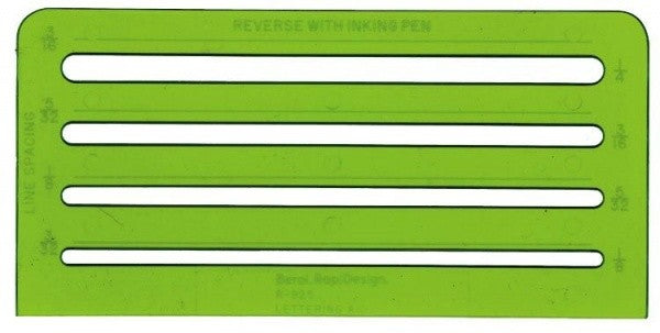Lettering Aid Template 925R