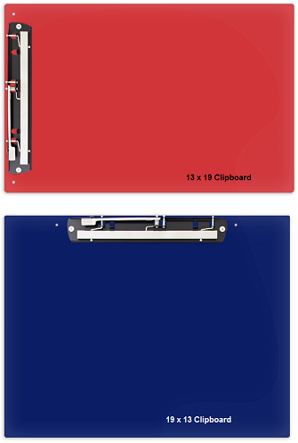 13 x 19 Acrylic Clipboards