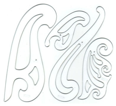 4 Piece French Curve Set