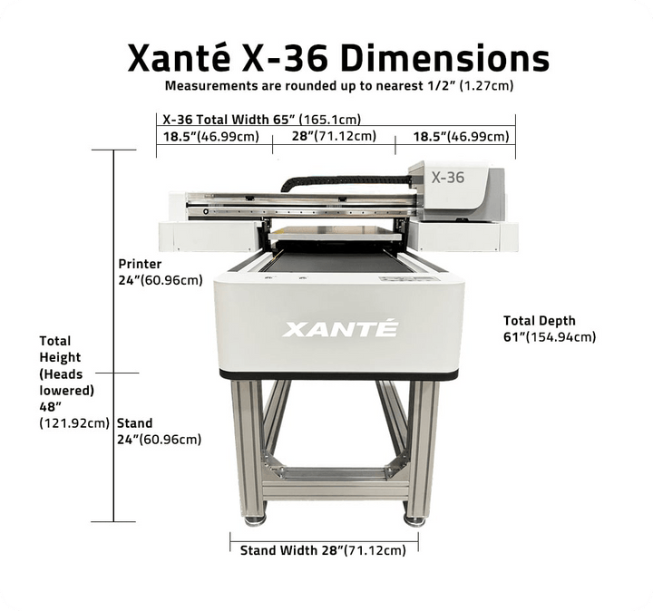 Xante X-36 UV Inkjet Flatbed Printer 24" x 36"