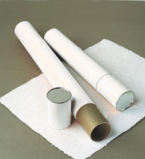 25" White Telescoping Mailing Tubes 4" ID